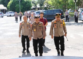Polres Pematanga Siantar Sambut Tim Supervisi Dan Pelatihan Dari Mabes Polri.