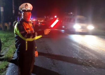 Patroli Malam Sat Lantas Polres Simalungun Berhasil Tekan Pelanggaran & Kecelakaan Lalu Lintas.