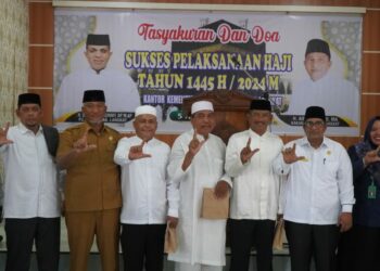 Tasyakuran Penyelenggaraan Haji 2024 : Pj. Bupati Langkat Doakan Semua Jemaah Haji Mabrur.