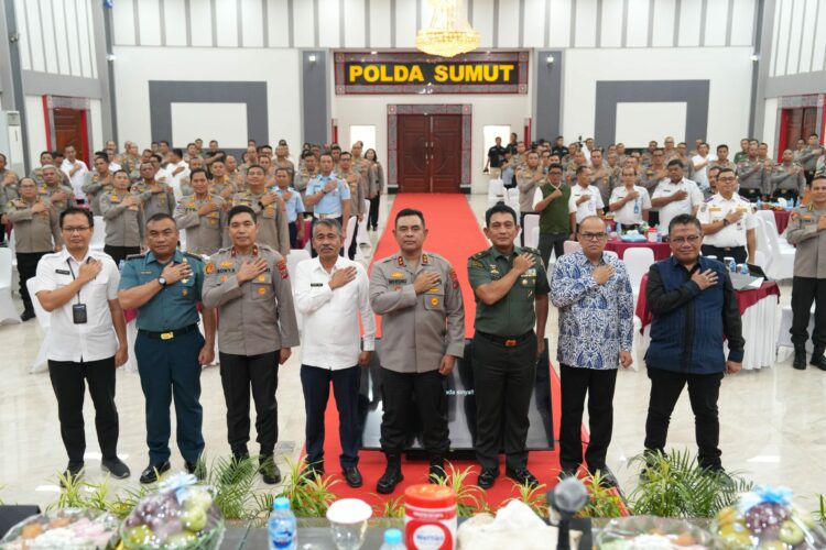 Kapolres Simalungun Mengikuti Rakor Lintas Sektoral Operasi Mantap Praja Toba 2024 Untuk Pengamanan Pilkada Serentak di Wilayah Sumut.