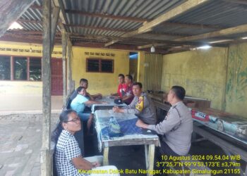 Mediasi Polsek Serbelawan Sukses Selesaikan Konflik Antar Warga di Huta III Nagori Dolok Tenera.