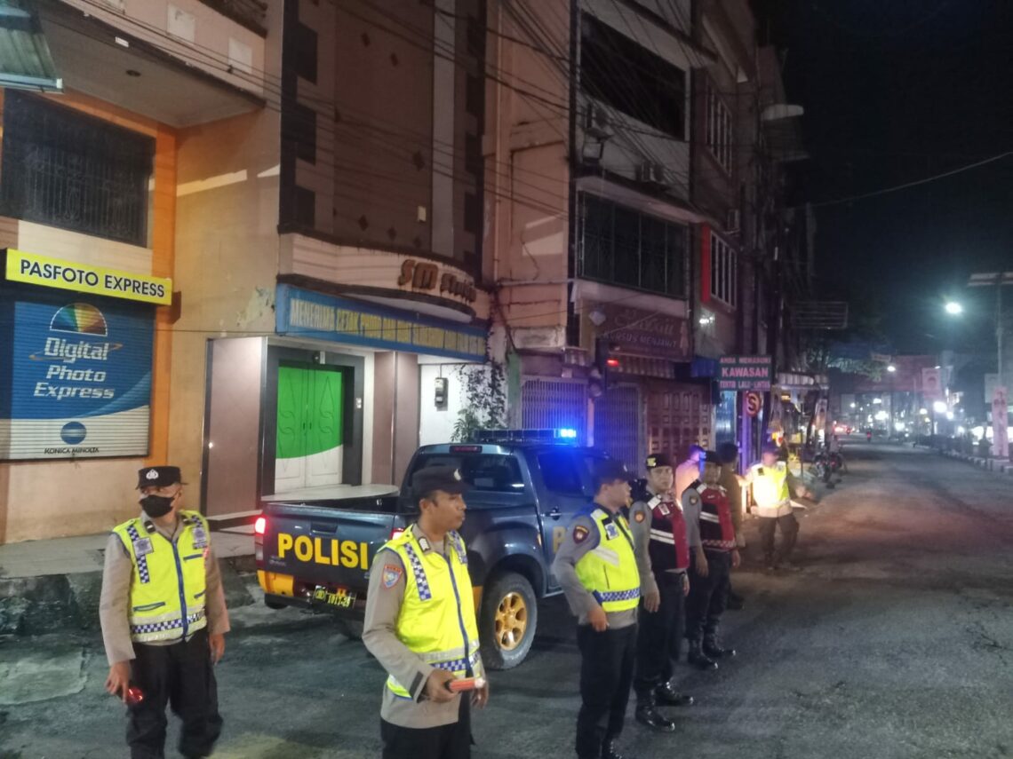 Polres Tebingtinggi Lakukan Patroli Dialogis Untuk Pembrantasan Geng Motor.