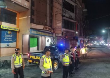 Polres Tebingtinggi Lakukan Patroli Dialogis Untuk Pembrantasan Geng Motor.