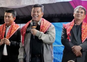 Bupati Simalungun Hadiri Pesta Budaya Kerja Tahunan di Kecamatan Dolok Silou.