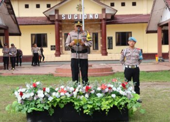Polres Pematangsiantar Gelar Apel Gelar Pasukan Operasi Kewilayahan Mantap Praja Toba 2024.