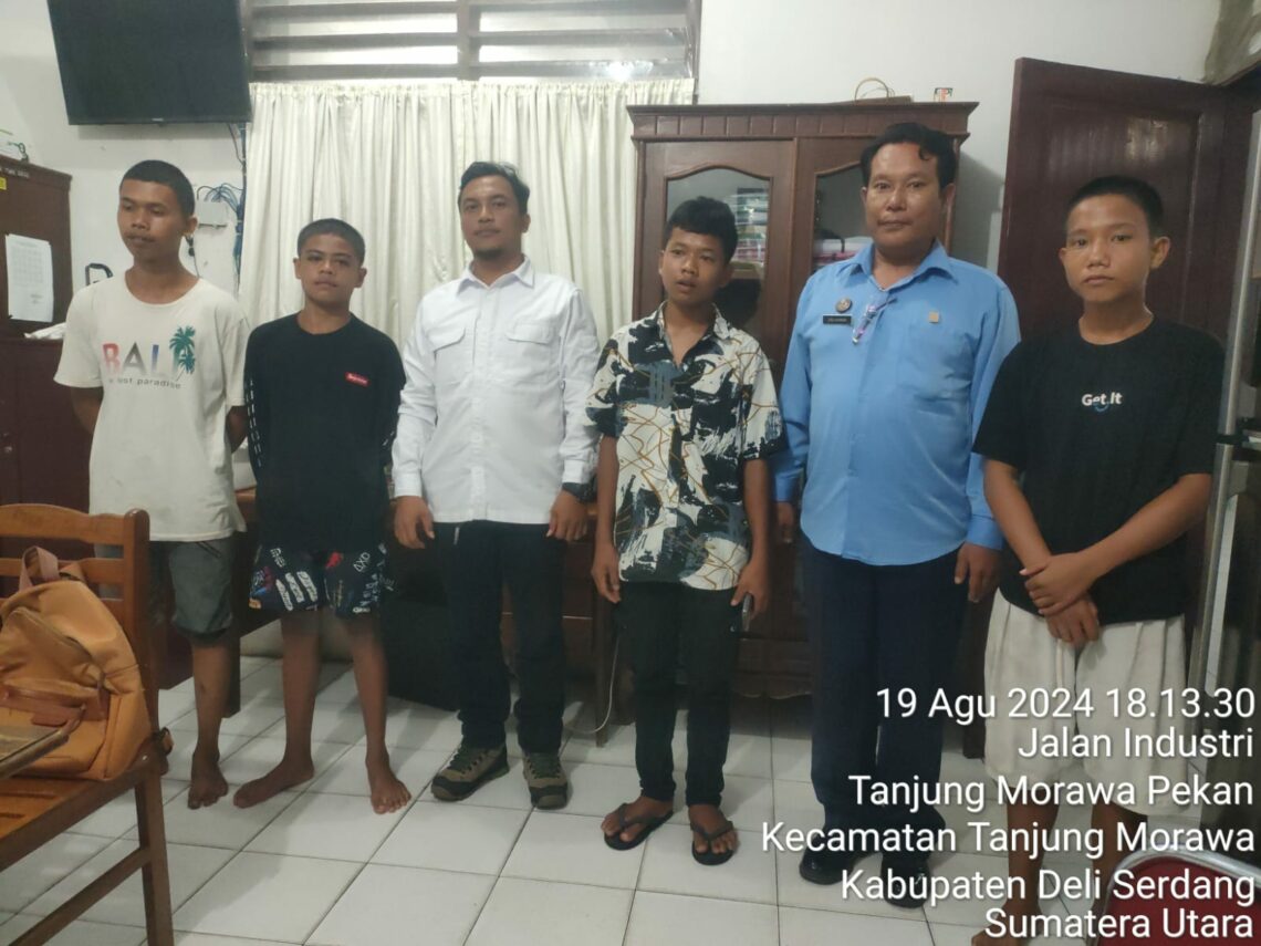 Polsek Tanah Jawa Serahkan Anak Pelaku Pencurian Ke UPTD Pelayanan Sosial Anak Remaja Tanjung Morawa Untuk Pembinaan.