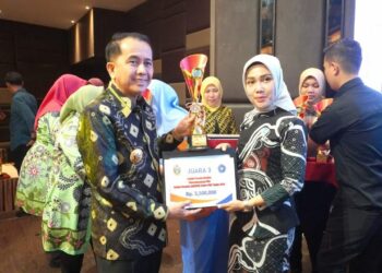 Pj. Ketua TP PKK Langkat Ny. Uke Retno Faisal Hasrimy Merasa Bangga & Apresiasi, Atas Prestasi Langkat di Jambore Provinsi.