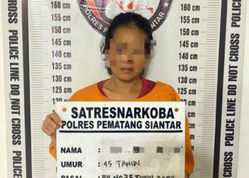 Miliki 1 Paket Sabu,Wanita 45 Tahun Berhasil Ditangkap Polres Pematangsiantar.