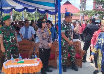 Polres Pematangsiantar Hadiri Acara Mamukkah Horja Pembangunan Monumen Raja Siantar XIV Sang Naualuh Damanik.