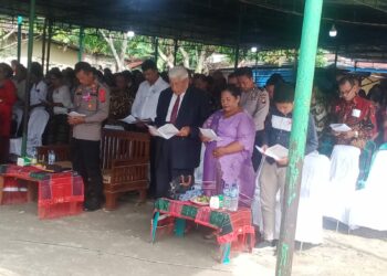 Polsek Bangun Gelar Pengamanan Ibadah Hari Minggu & “Minggu Kasih” di Gereja HKBP Tambun Sari.