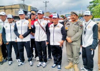 Pemkab Simalungun Sambut Kirab Api PON XXI Aceh - Sumut Tahun 2024.