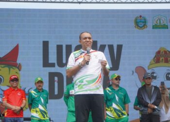 Pj. Bupati Langkat Faisal Hasrimy Hadiri Gebyar PON XXI Aceh - Sumut 2024 : Sukseskan Pesta Olahraga Nasional.