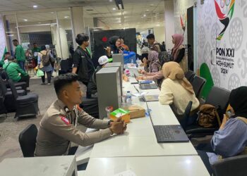 Kedatangan Atlet PON XXI Cabor Tinju , Polres Pematangsiantar Lakukan Pengawalan & Pengamanan.