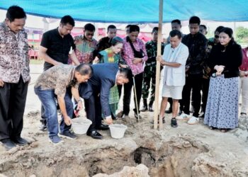 Bupati Simalungun Letakan Batu Pertama Pembangunan RS Anugra di Muara Mulia.