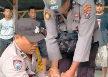 Polsek Perdagangan Tanggap Amankan ODGJ Yang Resahkan Warga Pasar Pekan Pematang Bandar.