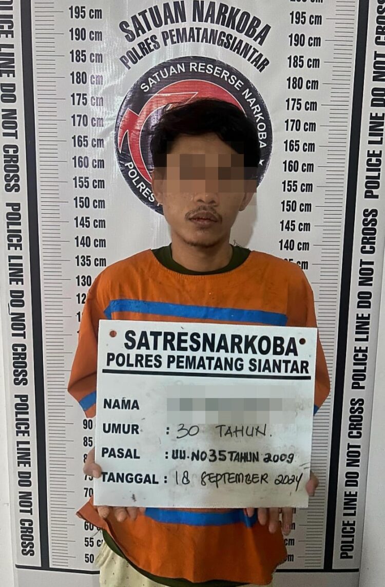 Miliki Sabu 1,38 Gram, Residivis Kembali Ditangkap Polres Pematangsiantar.