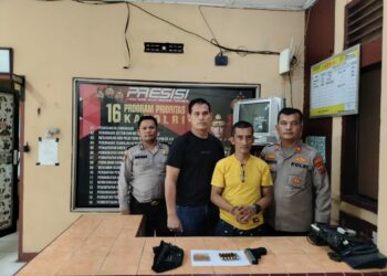 Polsek Serbalawan Amankan Pelaku Penembakan di Tapian Dolok, Tunjukkan Profesionalitas & Humanisme Polri.