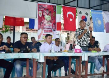"Bang Ojol" Dukung Mangatas Silalahi-Ade Sandrawati Purba.