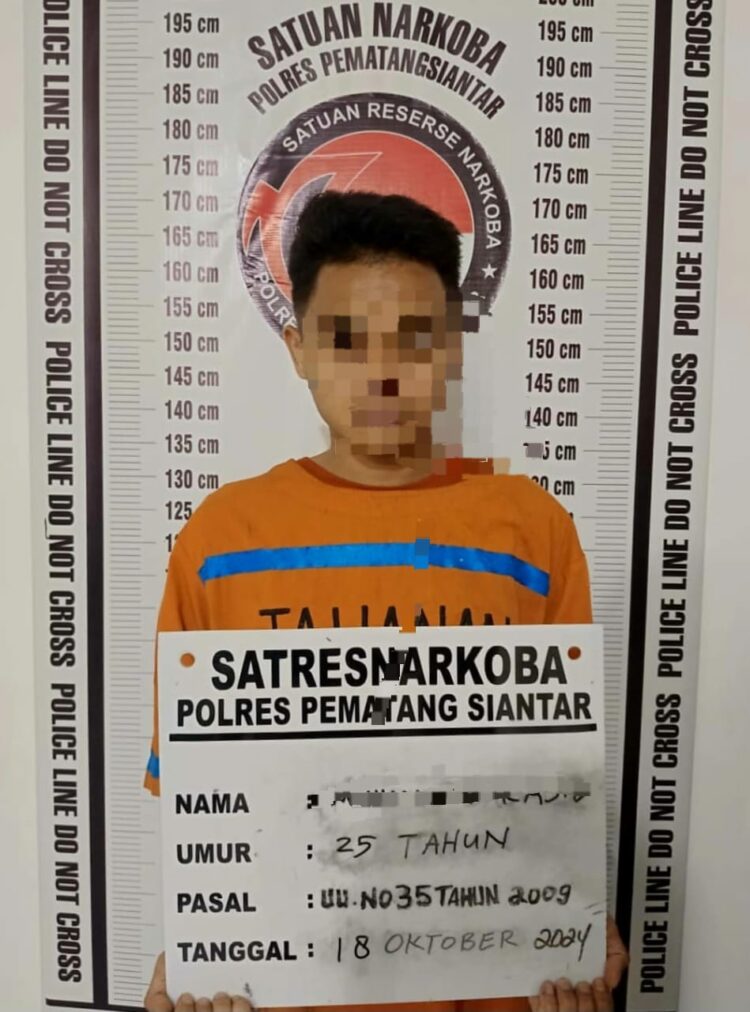 Pria Milik 13 Paket Sabu Di Kamar Kos Berhasil Ditangkap Polres Pematangsiantar.