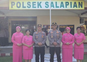 Kunjungan Kerja Kapolres Langkat ke Polsek Salapian.