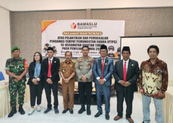 Pelantikan Anggota PTPS Se - Kota Pematangsiantar, Kapolsek Jajaran Polres Pematangsiantar Hadir Berikan Pengamanan.