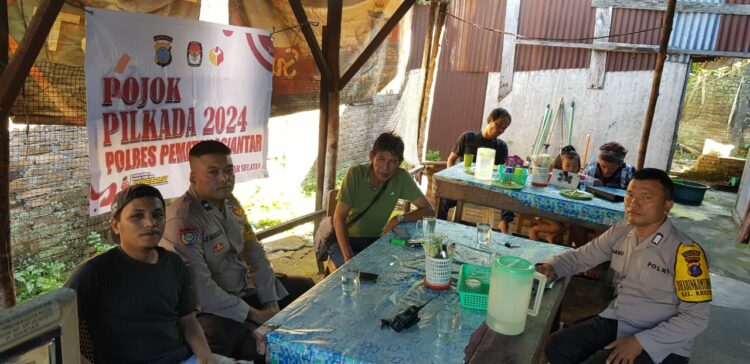 Ciptakan Situasi Kamtibmas yang Aman, Polsek Siantar Selatan Laksanakan Pojok Pilkada 2024.