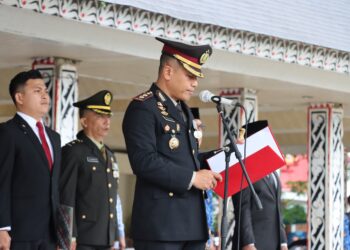 Kapolres Pematangsiantar Pimpin Upacara Peringatan Hari Pahlawan Tahun 2024.