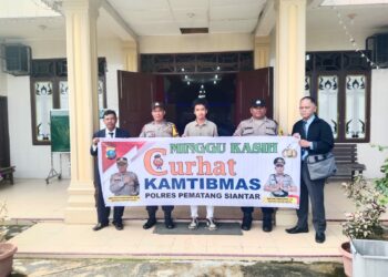 Personil Jajaran Polsek Polres Pematangsiantar Tampung Curhat Warganya, Lewat Minggu Kasih.