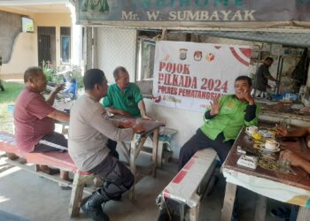 Pojok Pilkada 2024, Polsek Siantar Utara Sambangi Warga Jalan Bali.