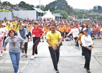 Semarakkan Road to Aquabike World Championship 2024, Pemkab Simalungun Gelar Fun Walk & Senam Masal.