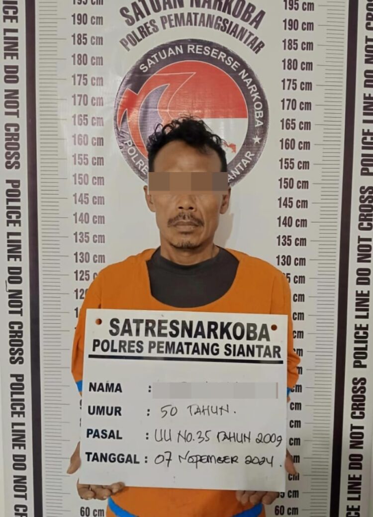 Polres Pematangsiantar Tangkap Residivis Miliki Dua Paket Sabu.