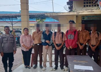 Polsek Siantar Timur Amankan Enam Pelajar Diduga Hendak Tawuran.