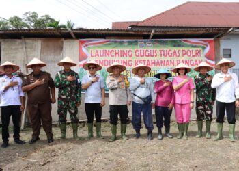 Pematangsiantar Launching Gugus Tugas Polri Serentak Dukung Ketahanan Pangan.