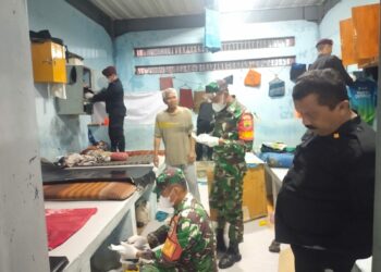 Petugas Gabungan Diturunkan Saat Razia di Lapas Narkotika Kelas IIA Pematangsiantar.