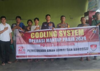 Polres Simalungun Sosialisasikan Pilkada Damai, Imbau Warga Tolak Hoaks & Kenakalan Remaja.