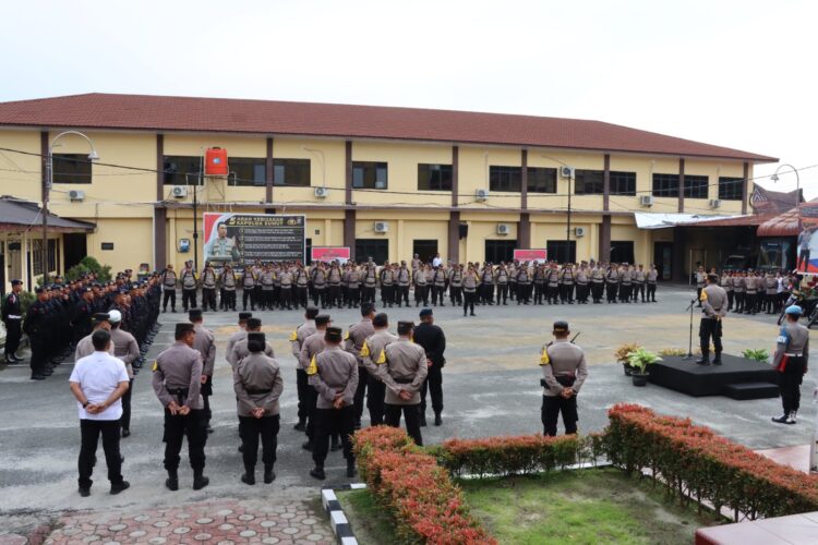 Siap Menjamin Keamanan, Polres Pematangsiantar Terjunkan 150 Personil Amankan 411 TPS Pilkada 2024.