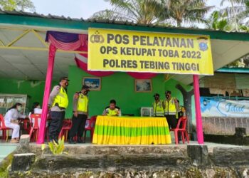 Kapolres Tebingtinggi Cek Pos Yan Batu Nongol .