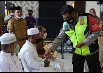 Kapolres Tebingtinggi Hadiri Halal Bihalal PNS.