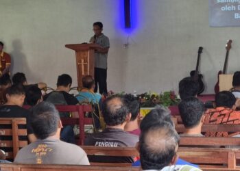 Lapas Kelas IIA Pematangsiantar Lakukan rutinitas Giat Pembinaan Rohani.