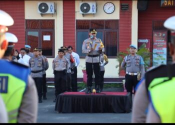 Kapolres Tebingtinggi Gelar Pasukan Operasi Patuh.