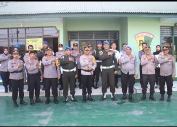 Kapolres Tebingtinggi Memberikan Ucapan selamat HUT Polisi Militer Yang ke 76.