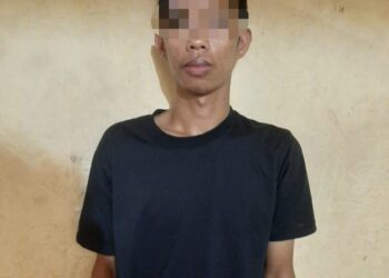 Salah Satu Dari Ketiga (3) Tersangka Yang Diamankan Polres Tebingtinggi.