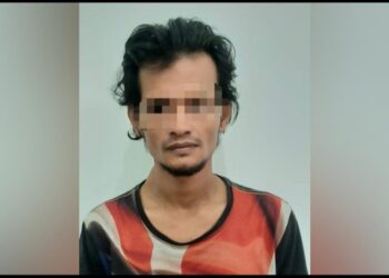 Pelaku di Amankan Polsek Padang Hilir.