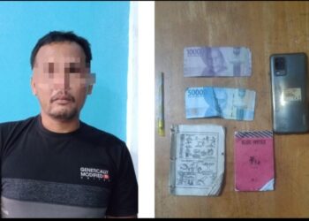 Pelaku & Barang Bukti di Amankan Polres.