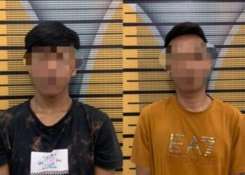 Kedua Pelaku di Amankan Polres Tebingtinggi.