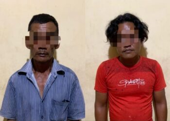 Kedua Pelaku di Amankam  Polres Tebingtinggi.