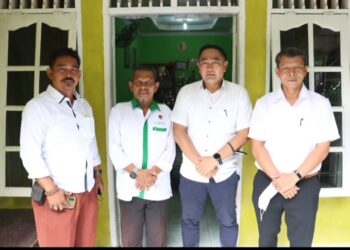 Kasat Reskrim Polres Tebingtinggi AKP Rudianto Silalahi SH.MH Sambangi Ketua FKUB Tebingtinggi.