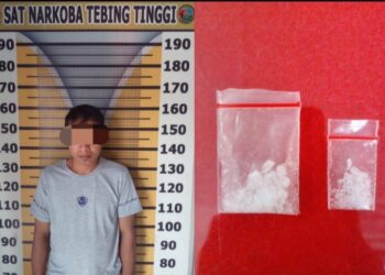Pelaku & Barang Bukti Diamankan Polres Tebingtinggi.