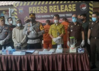 Polres Tebingtinggi Musnahkan Barang Bukti  Narkoba Jenis Sabu & Ekstasi.