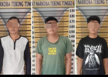 Pelaku Diamankan Polres Tebingtinggi.